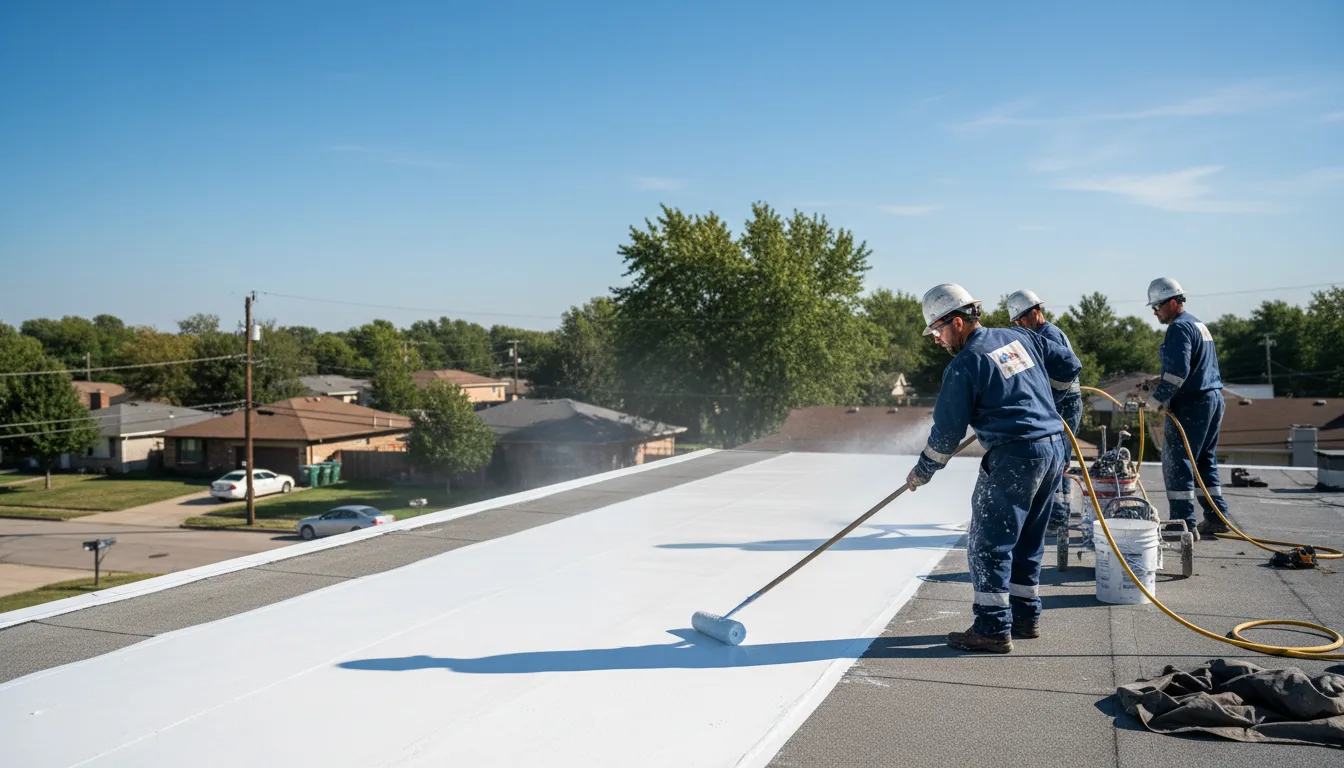 Commercial roof coating in Jamestown, PA near me